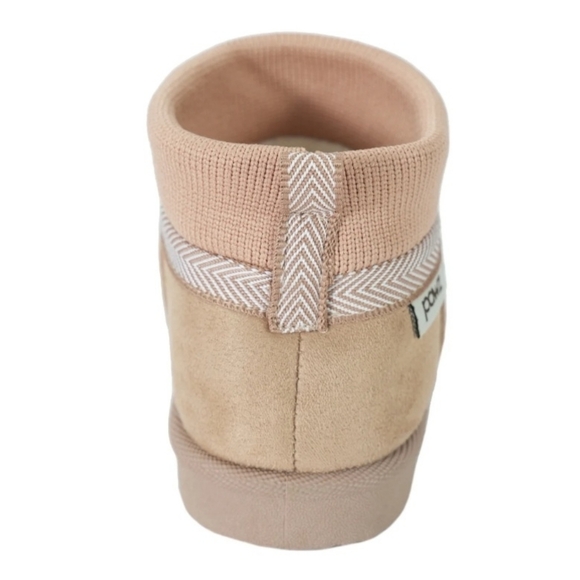 Pawz Beige Slipper Ankle Boot Slipper - Picture 4 of 6